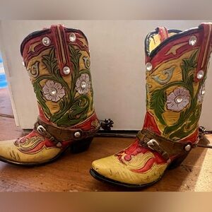 4.5 Inch Cowboy Boot Vase (2)